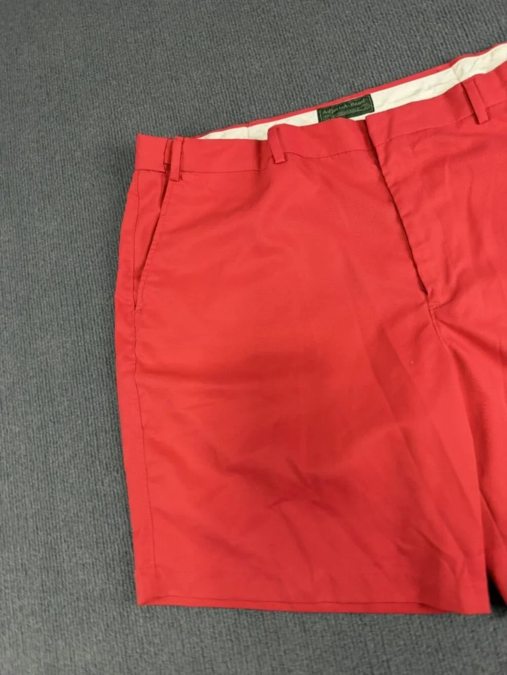Adjust-A-Band Mens Red Expandable Waist Shorts 44